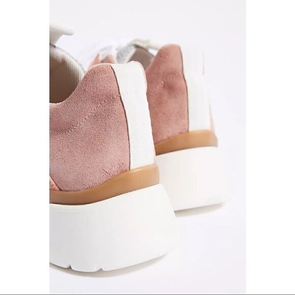 NEW Anthropologie Riley Pink Platform Lift Cushioned Hiker Sneakers Tennis Shoes - Picture 4 of 4
